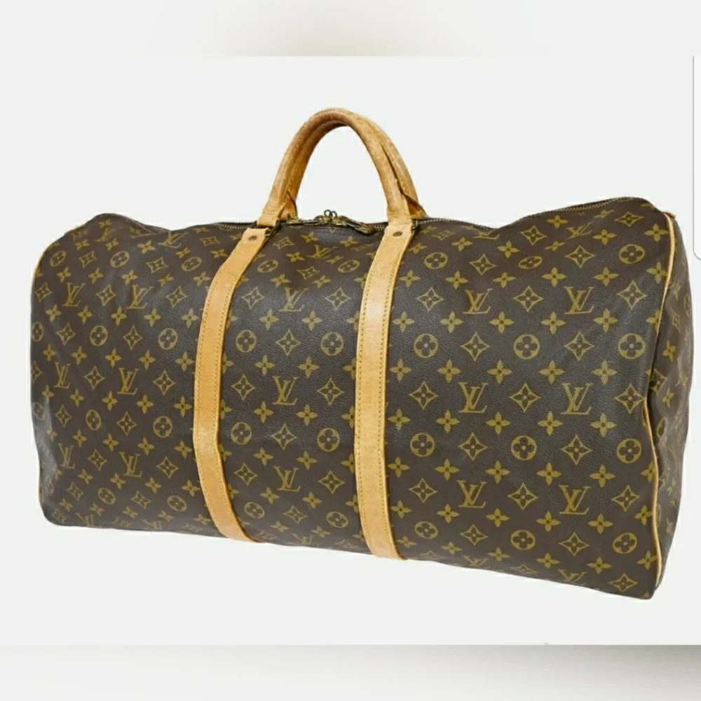 🌬LOUIS VUITTON Keepall 60 Travel Hand Bag Monogra - Picture 1 of 16